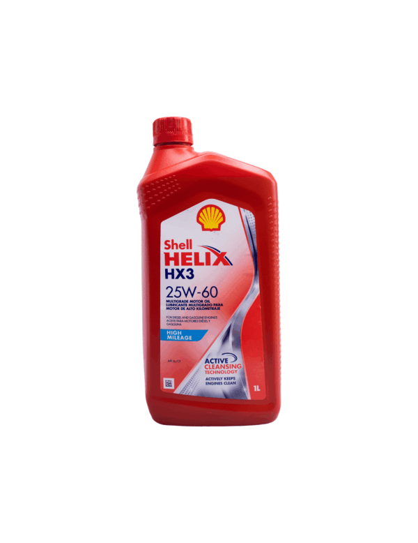 LUBRICANTE SHELL HELIX _ 25W-60 _ CAJA DE 4 UNIDADES _ DE UN LITRO C/U _ PRECIO POR CAJA