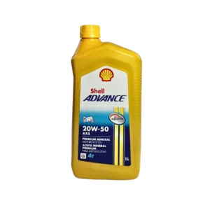LUBRICANTE SHELL ADVANCE _ 20W-50 _ CAJA DE 12 UNIDADES _ DE UN LITRO C/U _ PRECIO POR CAJA