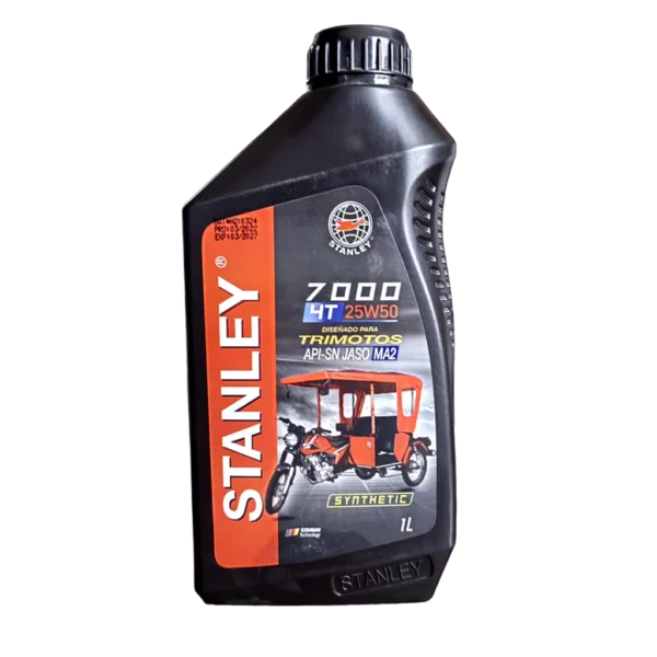 LUBRICANTE STANLEY _25W-50 _ CAJA DE 12 UNIDADES _ DE UN LITRO C/U _ PRECIO POR CAJA