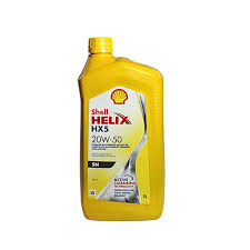 LUBRICANTE SHELL HELIX _ 20W-50 _ CAJA DE 4 UNIDADES _ DE UN LITRO C/U _ PRECIO POR CAJA