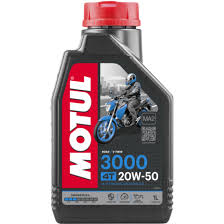 LUBRICANTE MOTUL 3000 _ 20W-50 _ CAJA DE 12 UNIDADES _ DE UN LITRO C/U _ PRECIO POR CAJA